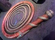 Nymeria's signature whip. Note how the grip is sculpted to resemble a coiled serpent.