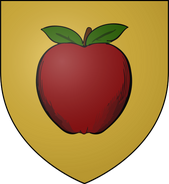 House Fossoway: gold, a red apple