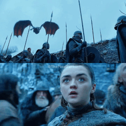 A girl has seen a dragon.gif