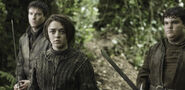 Arya, Gendry and Hot Pie in "Dark Wings, Dark Words".