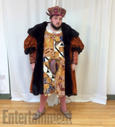 A Henry VIII-esque fake costume that John Bradley (Samwell Tarly) was fitted for in Season 6 - as a prank by the cast & crew.