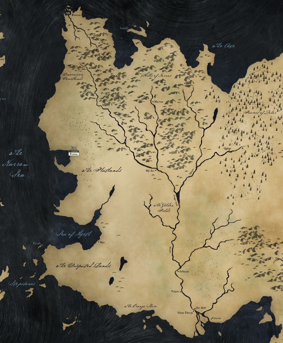 Mapa Interativo #1 Era das Cinzas - Colina dos Cavaleiros Infernais