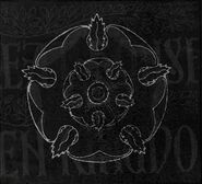 House Tyrell's sigil in black and white from the HBO viewer's guide.