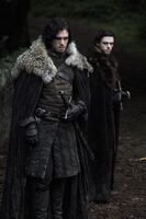 Jon e Robb encontram os lobos