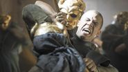 Grey Worm fights the Sons of the Harpy in the "Sons of the Harpy (episode)" episode.