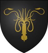 House Greyjoy: black, a gold kraken