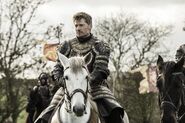 Jaime during the second siege of Riverrun in "The Broken Man".