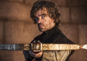 Tyrion aiming a crossbow at Tywin before killing him in "The Children".