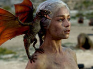 Daenerys i Drogon.