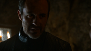 Stannis Baratheon talks to Selyse