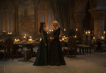 TLOTT Alicent and Rhaenyra Still