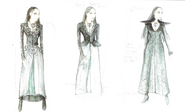 Concept art of the "Dark Sansa" costume at the end of Season 4.