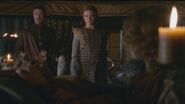 Margaery's "funnel dress" later in Season 2, appearing someone like a human rose petal