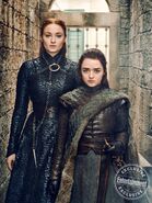 EW Season 8 Sansa & Arya