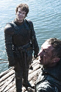 Theon Greyjoy and Dagmer in "The Ghost of Harrenhal."