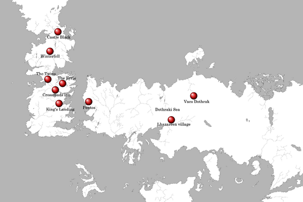 Season 1 Locations map