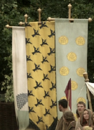 The banner of House Caron at the Tourney of the Hand.