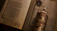 Ser Arthur Dayne's entry in The Book of Brothers displays the sigil of House Dayne.