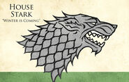 The sigil and motto of House Stark.