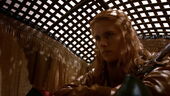 Lancel in a litter informing on Cersei in "The Ghost of Harrenhal".