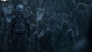 The Night King reanimates the wildings corpses that perished in the massacre at Hardhome and adds them to the wight army of the dead.