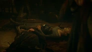 Robb Stark's body in "The Rains of Castamere."