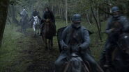 Theon takes Maester Luwin to search for Bran and Rickon in "A Man Without Honor".