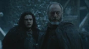 Davos and Jon hear about the deaths of Stannis and Shireen