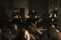 Marsh se propôs contra a passagem de selvagens ao sul da Muralha.