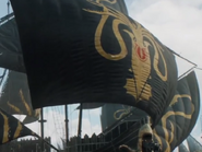 Euron's sigil displayed on the sails of his flagship, the Silence.