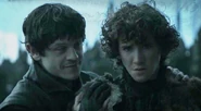 Ramsay tells Rickon to "run", as they are now playing a game.