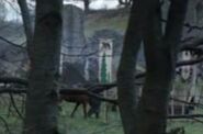 The banner of House Mormont at the Stark camp in "Fire and Blood".
