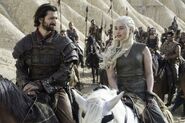 Daario and Daenerys in "Blood of My Blood."