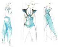 Concept art of Daenerys's Season 4 costumes.