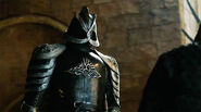 The new armors and helmets of Cersei's Queensguard. The armor is now black and is displaying a new sigil, the silver crown of Cersei.