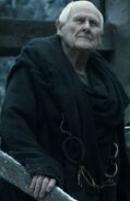 Maester Aemon gives assignments to the new stewards of the Night's Watch.