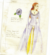 Sansa tournament costume Season 1 concept art