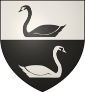 House Swann: per fess white and black, two swans counterchanged