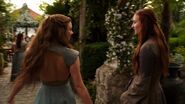 Margaery gold vest dress back view