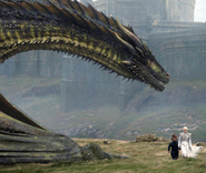 Rhaegal on Dragonstone