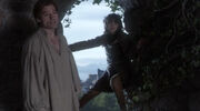 Jaime pushes Bran out the tower window