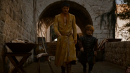 Oberyn and Tyrion speak after exiting the brothel
