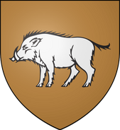 House Crakehall: brown, a white boar