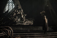 Daenerys stands in the throne room of Dragonstone