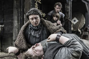 Hodor, Old Nan, Benjen, and Rodrik in "The Door".