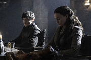 Sansa with Ramsay in "Kill the Boy".