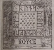 The House Royce sigil, from The Lineages and Histories of the Great Houses of the Seven Kingdoms