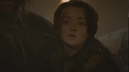 Arya after witnessing her family being killed in the 'Red Wedding' in "The Rains of Castamere."