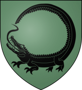 House Reed: grey-green, a black lizard-lion