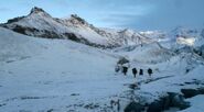 Qhorin Halfhand leads his rangers through the Skirling Pass in "The Old Gods and the New"